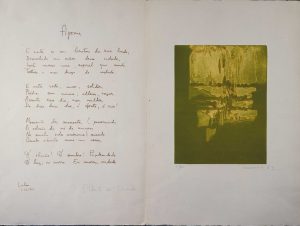 António Charrua (Portugal, 1925-2008), Agonia, to illustrate a poem by Alberto de Lacerda, 1963, print