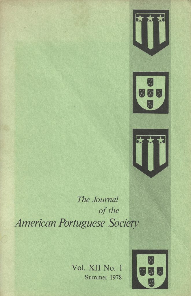 The Journal of the American Portuguese Society, Summer 1978