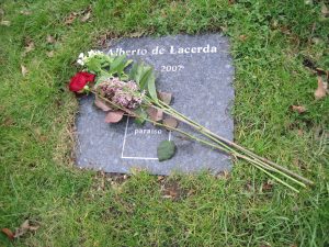 Alberto de Lacerda's memorial stone, Brompton Cemetery