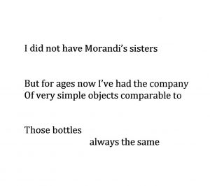 I did not have Morandi's sisters