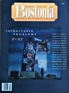 Bostonia, Boston University, Fall 1993, cover by Walter Tandy Murch, The Calculator, c. 1949. Includes "British Watercolors - A Major Reappraisal" by Alberto de Lacerda, pp. 52-57