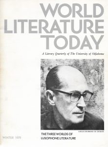 World Literature Today, A Literary Quarterly of The University of Oklahoma, Vol. 53, No. 1, Winter 1979, cover photograph of Carlos Drummond de Andrade, courtesy of José. Includes "Two Poems from Midday" by Alberto de Lacerda translated by the author and David Wevill, p. 63