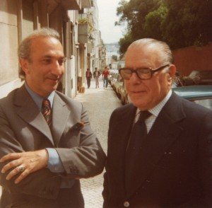 With João Gaspar Simões, Lisbon, 1978