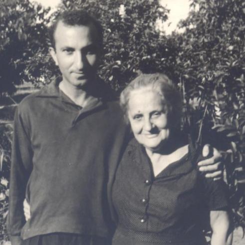 With his Mother, Leopoldina Coreia de Lacerda, Mozambique, 1963