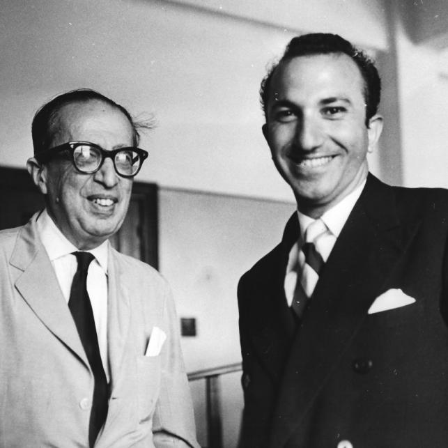 With Manuel Bandeira, Rio de Janeiro, 1959