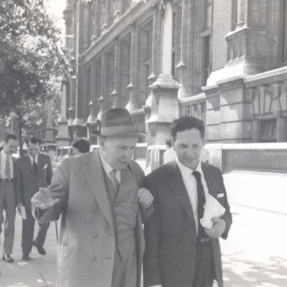 With Aquilino Ribeiro and Luís de Sousa Rebelo, London, 1950s