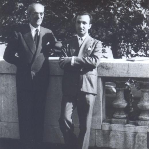 With Almada Negreiros, Lisbon, 1962