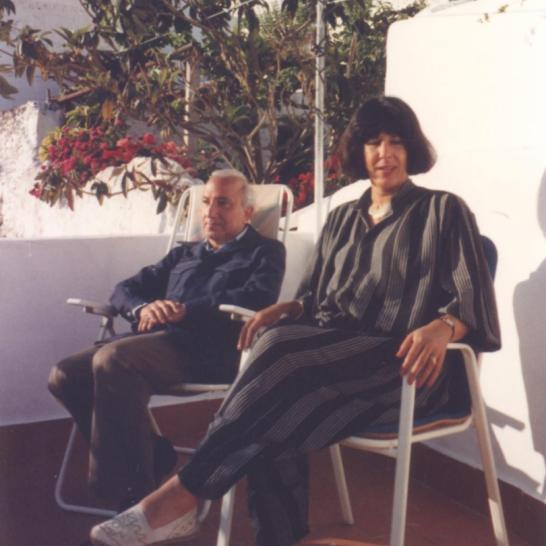 With Bettina Iffland, Malaga, 1988