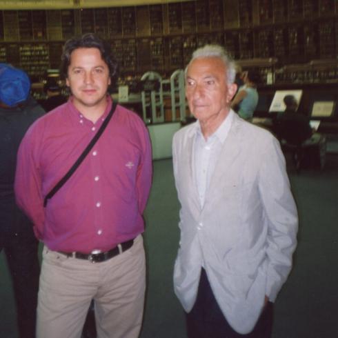 With Fernando Alves, British Library, 2005
