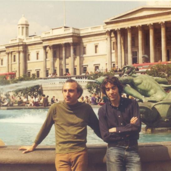 With Ruben Garcia, Trafalgar Square, London