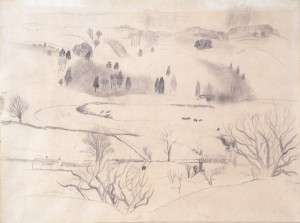Christopher Wood (UK, 1900-1930) Winter Landscape Cumberland, 1925