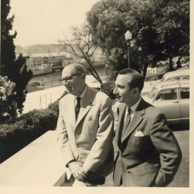 With Jorge Guillén, Lisbon, 1962