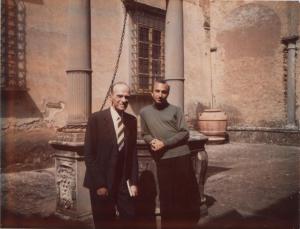With Umberto Morra, Palazzone Passeggini, Cortona, Italy, 1969