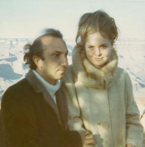 With Elizabeth Sanchez, Grand Canyon, 1970