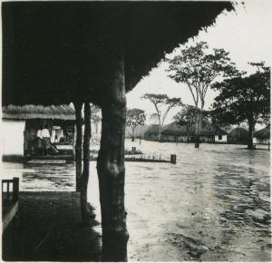 African landscape in a flood