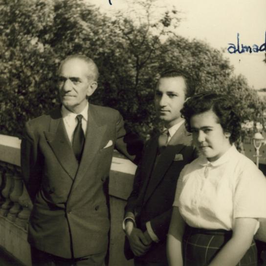 With José and Paula Almada Negreiros, Lisbon, 1962